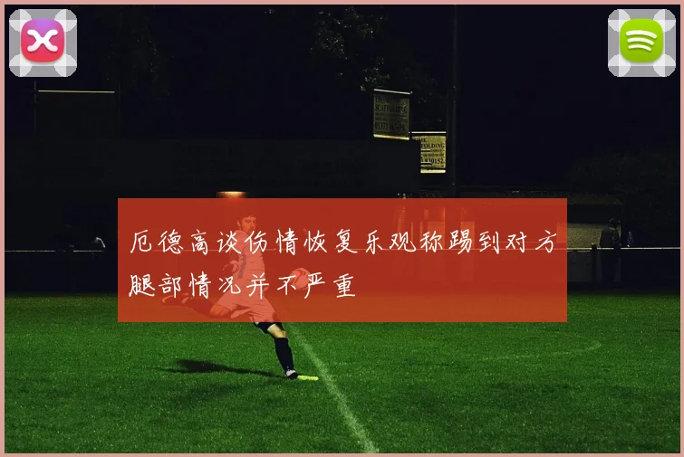 厄德高谈伤情恢复乐观称踢到对方腿部情况并不严重